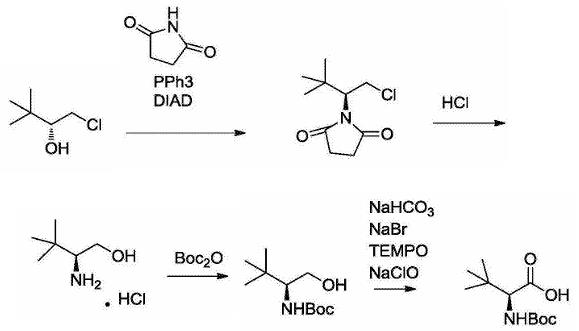 N-Boc-L-叔亮氨酸的一種制備方法