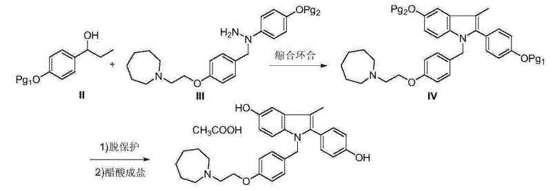 醋酸巴多昔芬的一種制備方法