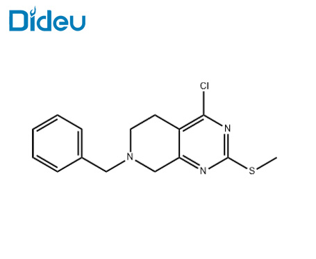 7-benzyl-4-chloro-2-(methylthio)-5,6,7,8-tetrahydropyrido[3,4-d]pyrimidine