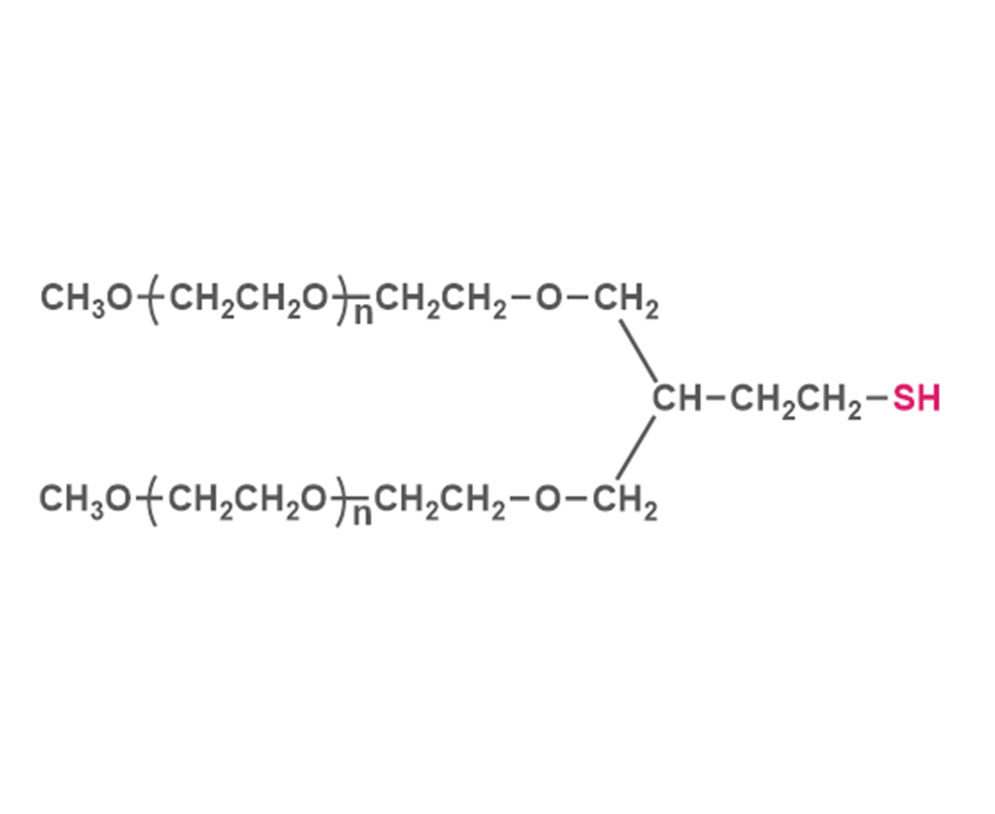 2-arm Methoxypoly(ethylene glycol) thiol(PT02)