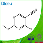 4-Chloro-2-(methylthio)pyrimidine-5-carbonitrile ,97% 