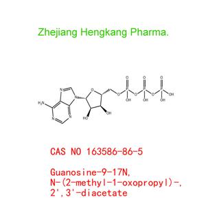 Guanosine-9-17N, N-(2-methyl-1-oxopropyl)-, 2',3'-diacetate