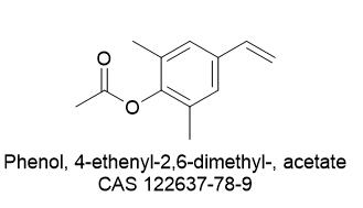 Phenol, 4-ethenyl-2,6-dimethyl-, acetate