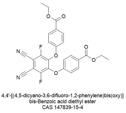 4,4'-[(4,5-dicyano-3,6-difluoro-1,2-phenylene)bis(oxy)]bis-Benzoic acid diethyl ester