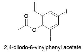 2,4-diiodo-6-vinylphenyl acetate 