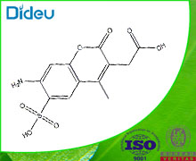 7-amino-4-methyl-6-sulfonic acid coumarin-3-acetic acid 