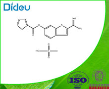 2-Thiophenecarboxylic acid 2-(aminoiminomethyl)benzo[b]thiophen-6-yl ester methanesulfonate (1:1) 