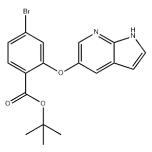 tert-butyl 2-((1H-pyrrolo[2,3-b]pyridin-5-yl)oxy)-4-bromobenzoate