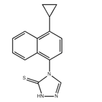 4-(4-cyclopropylnaphthalen-1-yl)-1H-1,2,4-triazole-5(4H)-thione