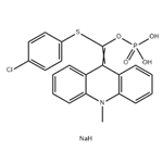 9-(4-Chlorophenylthiophosphoryloxymethylidene)-10-methylacridan,disodium salt; APS-5