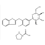  L-Proline compd. with (1S)-1,5-anhydro-1-C-[3-(benzo[b]thien-2-ylmethyl)-4-fluorophenyl]-D-glucitol (1:1)