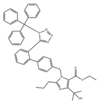 1H-IMidazole-5-carboxylic acid, 4-(1-hydroxy-1-Methylethyl)-2-propyl-1-[[2'-[1-(triphenylMethyl)-1H-tetrazol-5-yl][1,1'-biphenyl]-4-yl]Methyl]-, ethyl ester