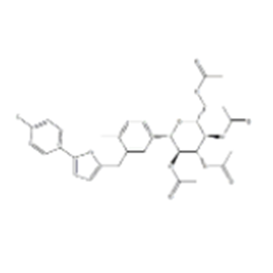 (2R,3R,4R,5S,6S)-2-(acetoxymethyl)-6-(3-((5-(4-fluorophenyl)thiophen-2-yl)methyl)-4-methylphenyl)tetrahydro-2H-pyran-3,4,5-triyl triacetate