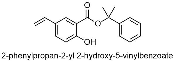 2-phenylpropan-2-yl 2-hydroxy-5-vinylbenzoate