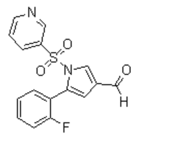 5-(2-Fluorophenyl)-1-[(pyridin-3-yl)sulfonyl]-1H-pyrrole-3-carboxaldehyde