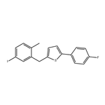  2-(4-Fluorophenyl)-5-[(5-iodo-2-methylphenyl)methyl]thiophene