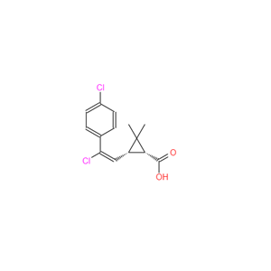 3-[2-chloro-2-(4-chlorophenyl)ethenyl]-2，2-dimethyl cyclopropane carboxylic acid