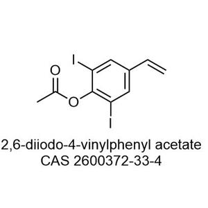 2,6-diiodo-4-vinylphenyl acetate 