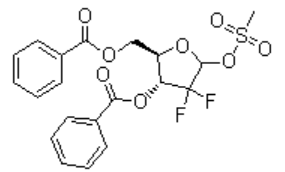 2-Deoxy-2,2-difluoro-D-erythro-pentofuranose-3,5-dibenzoate-1-methanesulfonate