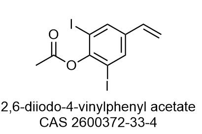 2,6-diiodo-4-vinylphenyl acetate 