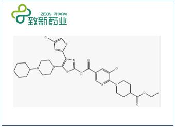 5,6-Dichloro-N-(4-(4-chlorothiophen-2-yl)-5-(4-cyclohexylpiperazin-1-yl)thiazol-2-yl)nicotinamide