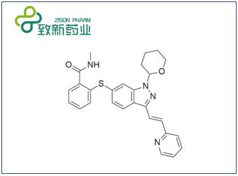 N-Methyl-2-3-(1E)-2-(2-pyridinyl)ethenyl-1-(tetrahydro-2H-pyran-2-yl)-1H-indazol-6-ylthiobenzamide