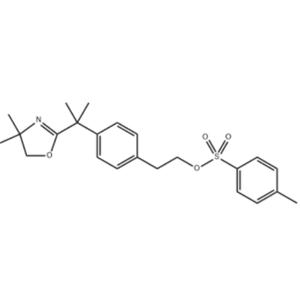 Benzeneethanol, 4-[1-(4,5-dihydro-4,4-dimethyl-2-oxazolyl)-1-methylethyl]-, 4-methylbenzenesulfonate (ester)