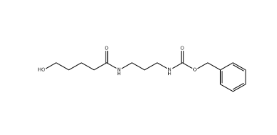 	Carbamic acid, N-[3-[(5-hydroxy-1-oxopentyl)amino]propyl]-, phenylmethyl ester