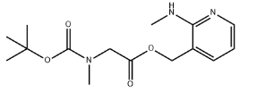 2-(methylamino)pyridin-3-yl)methyl 2-((tert-butoxycarbonyl)(methyl)amino)acetate