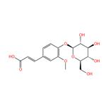 4-hydroxy-3-methoxycinnamic acid 4-O-β-D-glucopyranoside