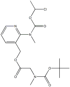 Glycine, N-[(1,1-diMethylethoxy)carbonyl]-N-Methyl-, [2-[[(1-chloroethoxy)carbonyl]MethylaMino]-3-pyridinyl]Methyl ester