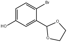 4-bromo-3-(1,3-dioxolan -2-yl)phenol