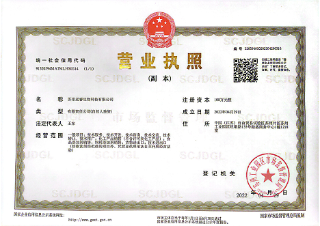 Business License Of EnterpriseLegal Person