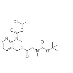 N-Methyl-N-(3-[((N-tert-butoxycarbonyl-N-methylamino)acetoxy)methyl]pyridin-2-yl)carbamic acid 1-chloroethyl ester