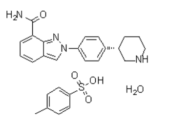 2-[4-(3S)-3-Piperidinylphenyl]-2H-indazole-7-carboxamide 4-methylbenzenesulfonate hydrate 