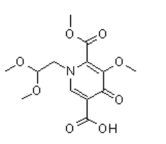 1-(2,2-Dimethoxyethyl)-1,4-dihydro-3-methoxy-4-oxo-2,5-pyridinedicarboxylic acid 2-methyl ester