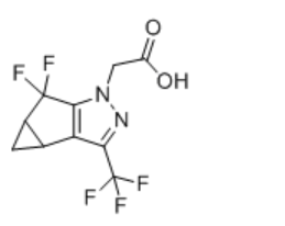 2-(5,5-difluoro-3-(trifluoromethyl)-3b,4,4a,5-tetrahydro-1H-cyclopropa[3,4]cyclopenta[1,2-c]pyrazol-1-yl)acetic acid