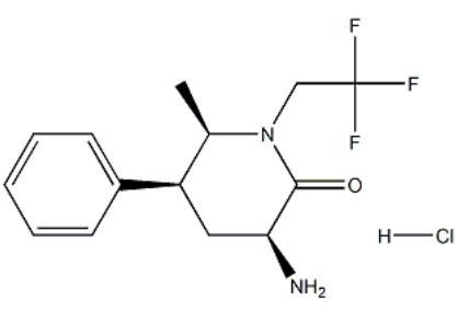 (3S,5S,6R)-3-amino-6-methyl-5-phenyl-1-(2,2,2-trifluoroethyl)piperidin-2-one hydrochloride