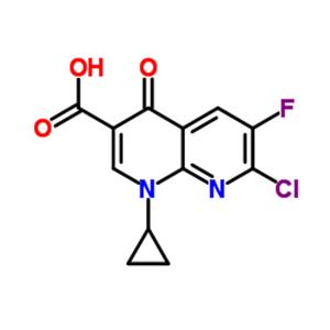 1-Cyclopropyl-6-fluoro-7-chloro-4-oxo-1,4-dihydro-1,8-naphthyridine-3-carboxylic acid