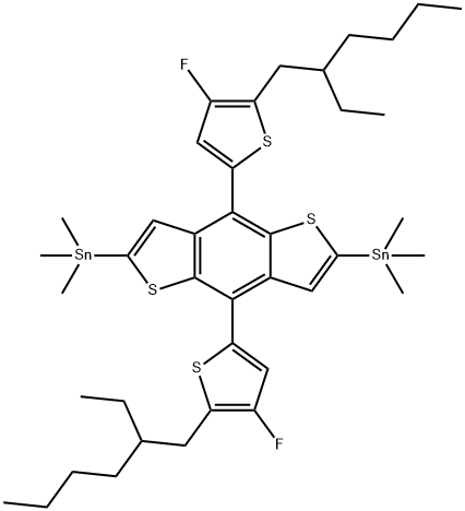 IN1771,(4,8-Bis(5-(2-ethylhexyl)-4-fluorothiophen-2-yl)benzo[1,2-b:4,5-b']dithiophene-2,6-diyl)bis(trimethylstannane)