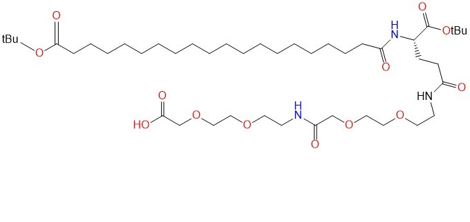 Octadecane(OtBu)-Glu(ɑ-OtBu)-AEEA-AEEA-OH