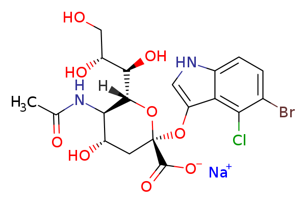 5-Bromo-4-chloro-3-indolyl α-D-N-acetylneuraminic acid sodium salt