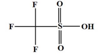 Trifluoromethanesulfonic acid Structure