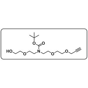 N-(PEG1-OH)-N-Boc-PEG2-propargyl