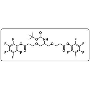 C-NH-Boc-C-Bis-(C1-PEG1-PFP)