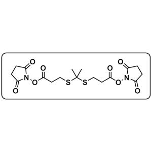 Bis(2,5-dioxopyrrolidin-1-yl) 3,3'-(propane-2,2-diylbis(sulfanediyl))dipropionate