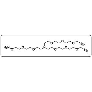 N-(Aminooxy-PEG2)-N-bis(PEG3-propargyl)