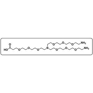 N-(acid-PEG3)-N-bis(PEG3-amine)