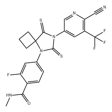 Benzamide, 4-[7-[6-cyano-5-(trifluoromethyl)-3-pyridinyl]-6,8-dithioxo-5,7-diazaspiro[3.4]oct-5-yl]-2-fluoro-N-methyl-