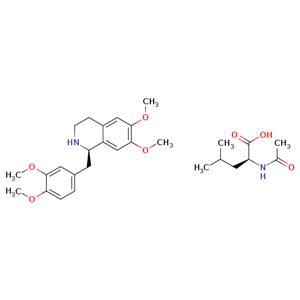 R-Tetrahydropapaverine N-acetyl-L-leucinate